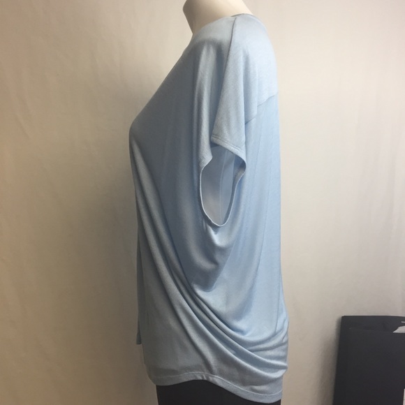 Vince Light Blue Short Dolman Sleeve Tee, S/P - Picture 2 of 10